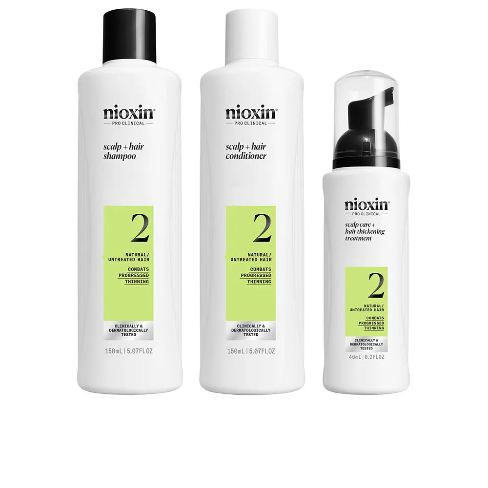 NIOXIN-SISTEMA 2 - Kit - Tratamento para Cabelos Naturais com Afinamento Avançado 3 unidades-DrShampoo - Perfumaria e Cosmética Image principale du produit