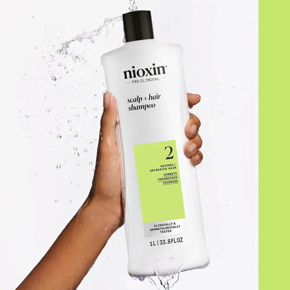 NIOXIN-SISTEMA 2 - Shampoo - Cabelo Natural com Enfraquecimento Avançado 1000 ml-DrShampoo - Perfumaria e Cosmética