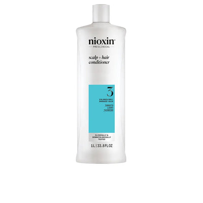 NIOXIN-SISTEMA 3 - Condicionador - Cabelos Tingidos e Danificados com Leve Enfraquecimento 1000 ml-DrShampoo - Perfumaria e Cosmética