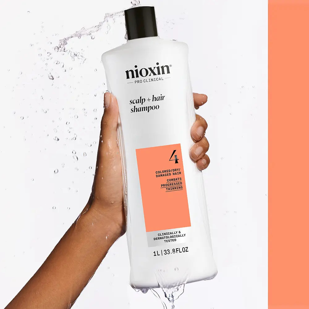 NIOXIN-SISTEMA 4 - Shampoo - Cabelos Tingidos e Danificados com Enfraquecimento Avançado 1000 ml-DrShampoo - Perfumaria e Cosmética
