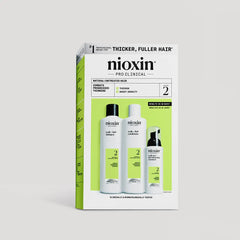 NIOXIN-SYSTEM 2 - Kit - Tratamento para Cabelo Natural com Enfraquecimento Avançado 3 unidades.-DrShampoo - Perfumaria e Cosmética