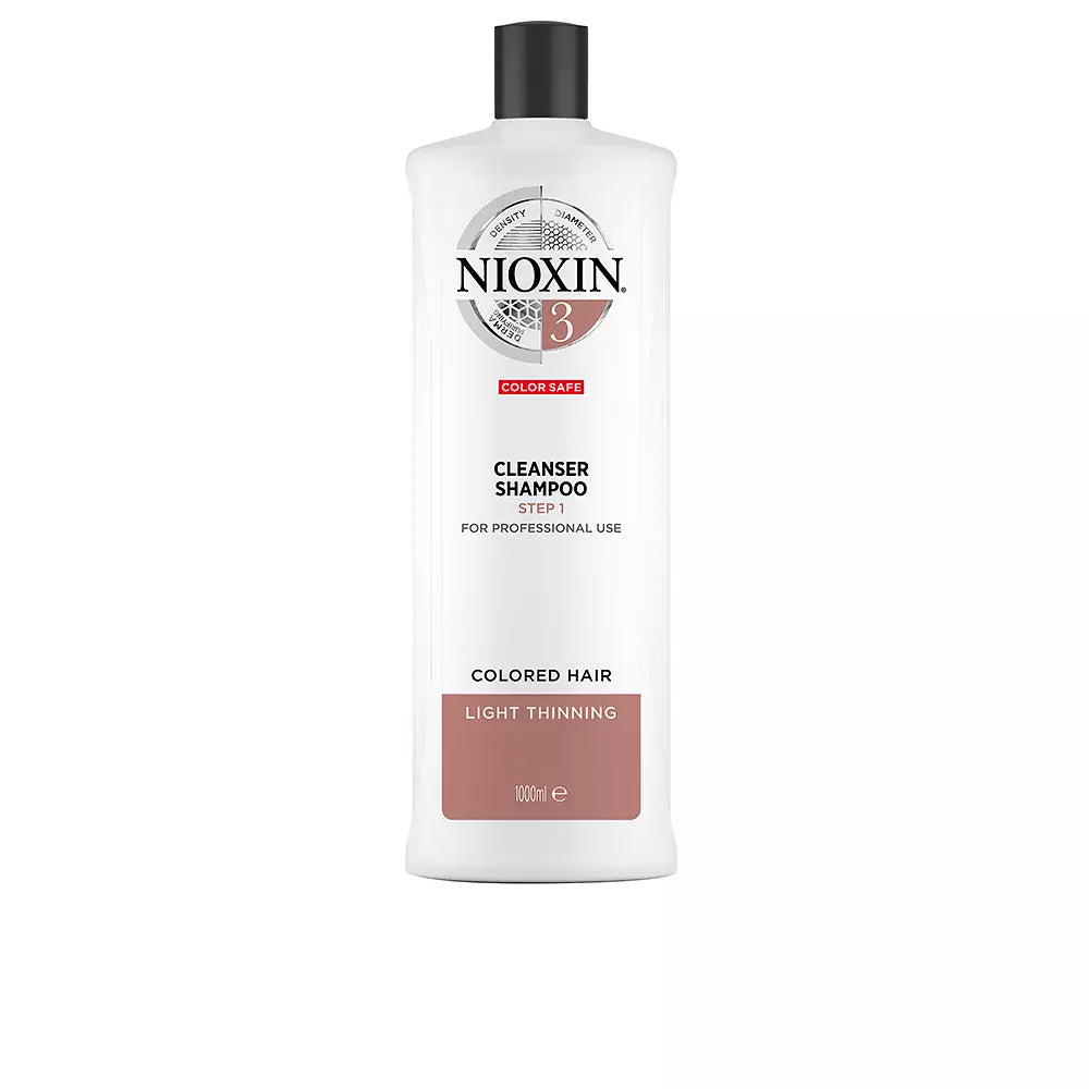 NIOXIN-SYSTEM 3 shampoo volumizador para cabelos finos fracos 1000 ml-DrShampoo - Perfumaria e Cosmética