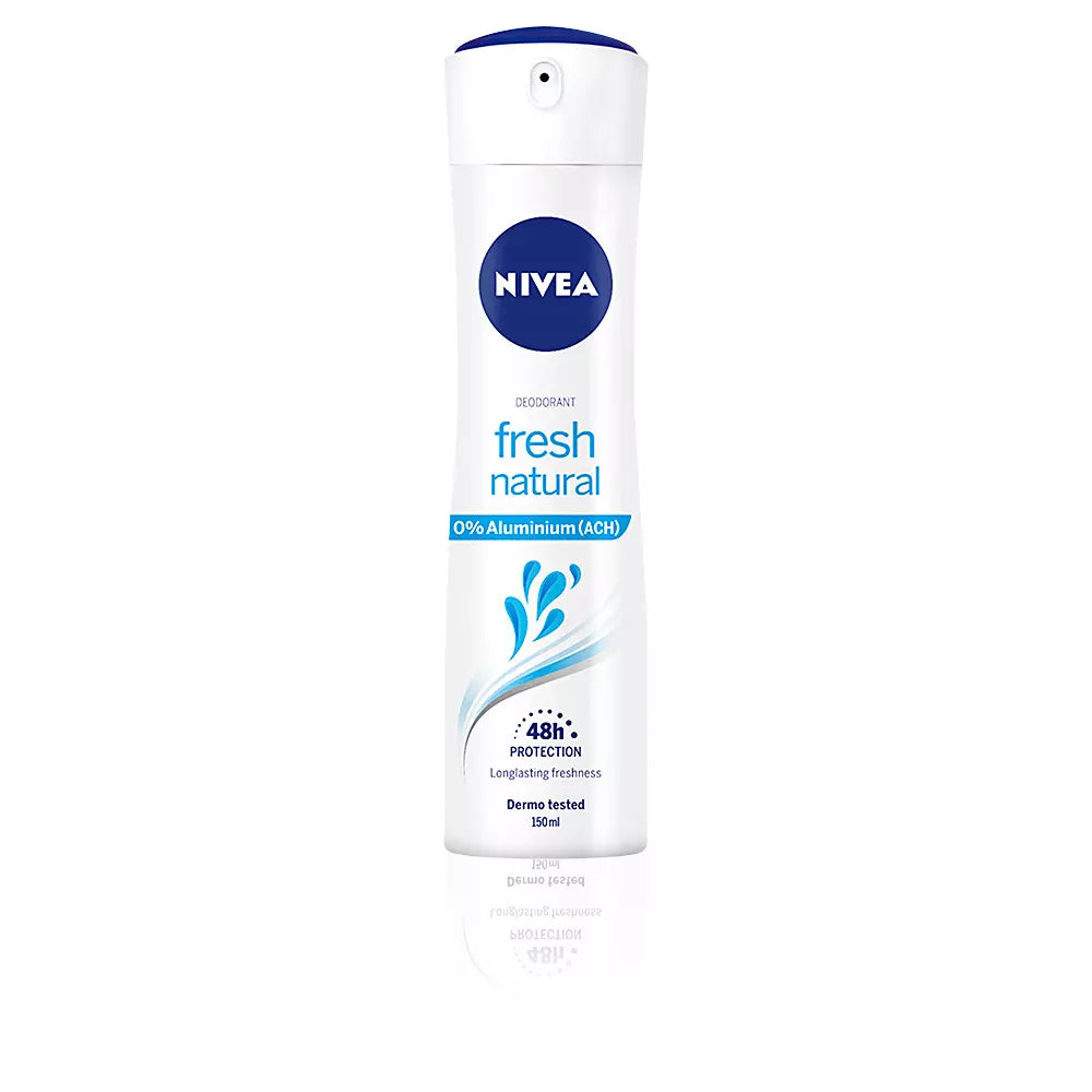 NIVEA-0% ALUMÍNIO spray desodorante natural fresco 150 ml-DrShampoo - Perfumaria e Cosmética