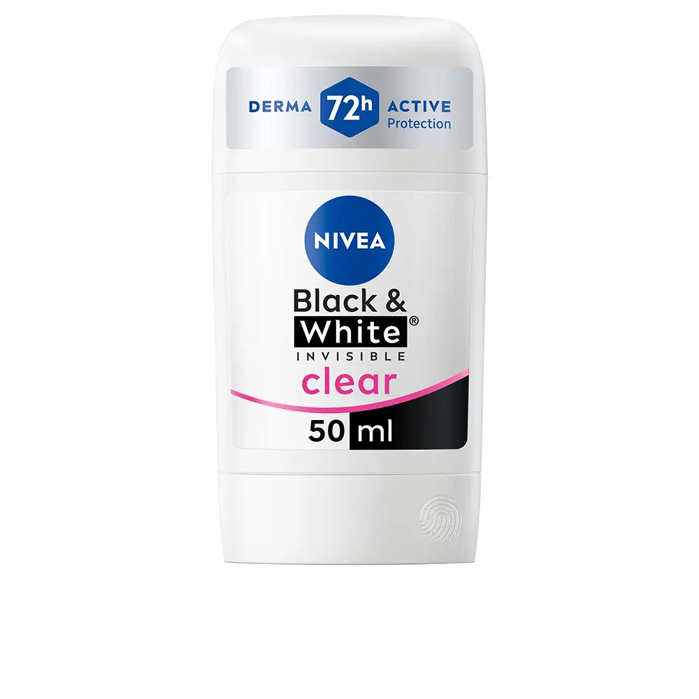 NIVEA-BLACK & WHITE INVISIBLE desodorante em sticks 50 ml.-DrShampoo - Perfumaria e Cosmética
