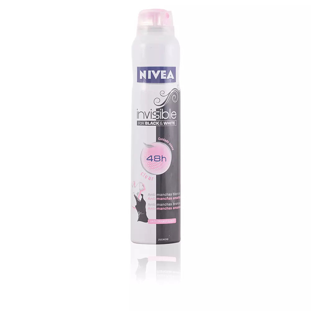 NIVEA-BLACK & WHITE INVISIBLE spray desodorizante 200 ml-DrShampoo - Perfumaria e Cosmética