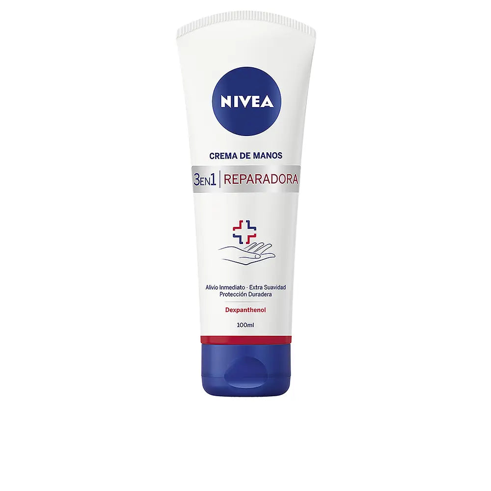 NIVEA-Creme para as mãos reparador 3 em 1 100 ml.-DrShampoo - Perfumaria e Cosmética