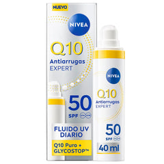 NIVEA-Fluido Expert Anti-Rugas Q10 SPF 50 40 ml-DrShampoo - Perfumaria e Cosmética