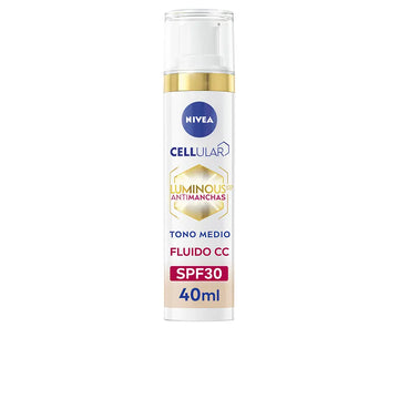 NIVEA-LUMINOSO 630º ANTI MANCHA CC fluido FPS30 #médio 40 ml-DrShampoo - Perfumaria e Cosmética Main image