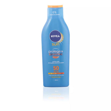 NIVEA-Leite SUN PROTECT & TAN SPF50 200 ml-DrShampoo - Perfumaria e Cosmética Imagen principal del producto