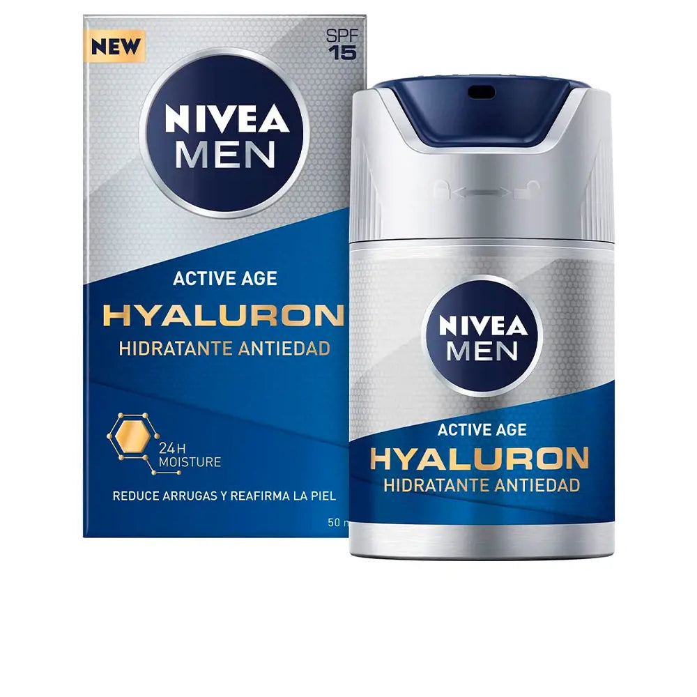 NIVEA-MEN ACTIVE AGE hidratante antirrugas DNAge 50 ml-DrShampoo - Perfumaria e Cosmética