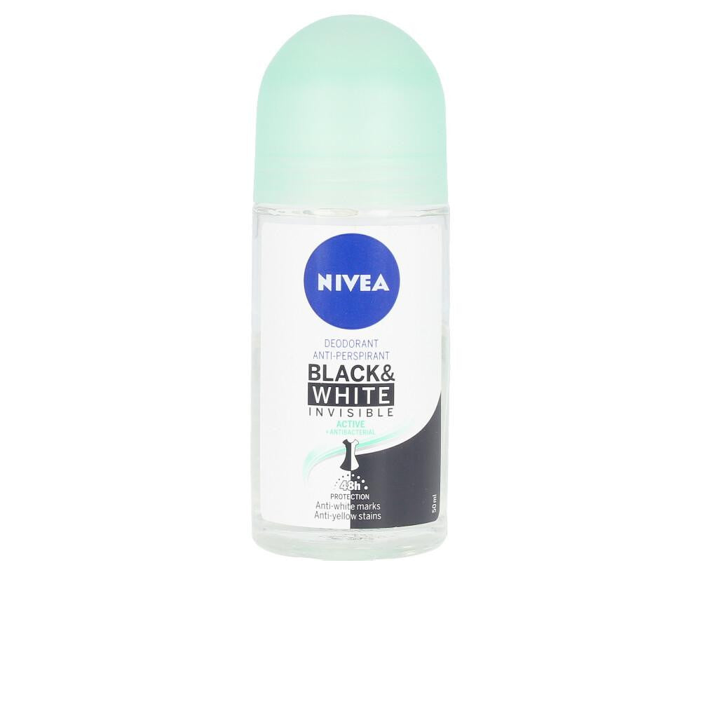 NIVEA-MEN BLACK & WHITE ACTIVE deo roll-on 50 ml-DrShampoo - Perfumaria e Cosmética