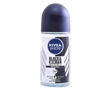 NIVEA-MEN BLACK & WHITE INVISIBLE desodorante roll-on 50 ml-DrShampoo - Perfumaria e Cosmética Main image