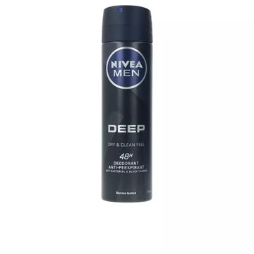 NIVEA-MEN DEEP BLACK CARBON spray desodorante 150 ml-DrShampoo - Perfumaria e Cosmética Imagem principal do produto