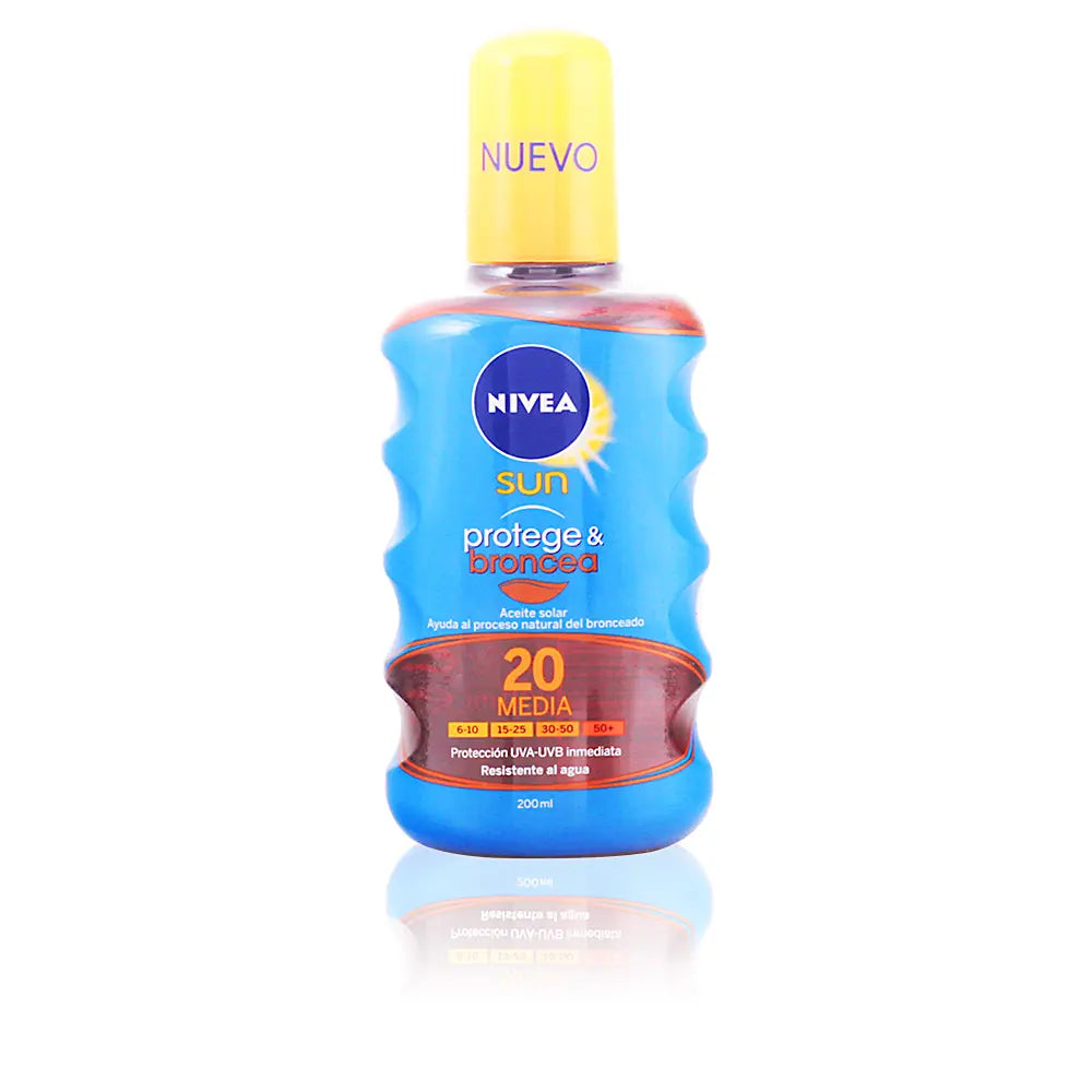 NIVEA-PROTEGE E BRONZEA ACEITE SPF20 200 ml-DrShampoo - Perfumaria e Cosmética