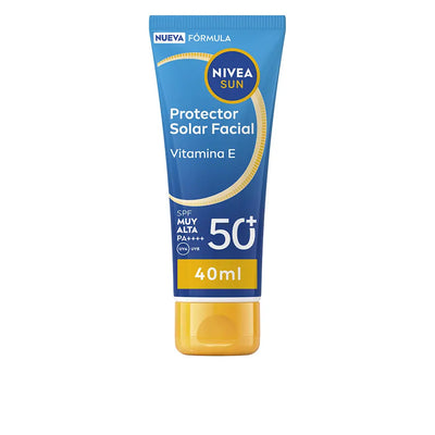 NIVEA-Protetor solar facial SUN FPS 50+ 40 ml-DrShampoo - Perfumaria e Cosmética