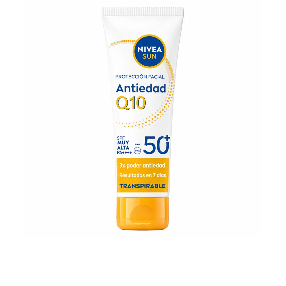 NIVEA-Protetor solar facial SUN Q10 FPS 50+ 40 ml-DrShampoo - Perfumaria e Cosmética