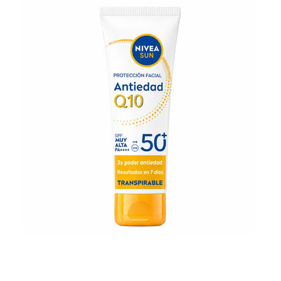 NIVEA-Protetor solar facial SUN Q10 FPS 50+ 40 ml-DrShampoo - Perfumaria e Cosmética