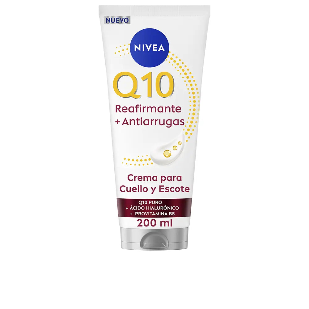 NIVEA-Q10+ Creme antirrugas reafirmante para pescoço e decote 200 ml-DrShampoo - Perfumaria e Cosmética