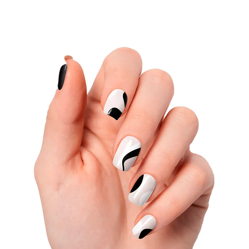 NOOVES-20 folhas de unhas em gel premium Twirl Glam.-DrShampoo - Perfumaria e Cosmética