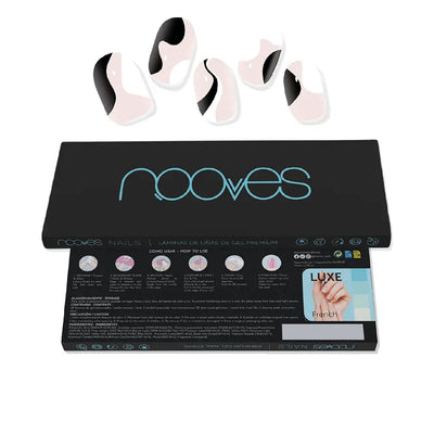NOOVES-20 folhas de unhas em gel premium Twirl Glam.-DrShampoo - Perfumaria e Cosmética