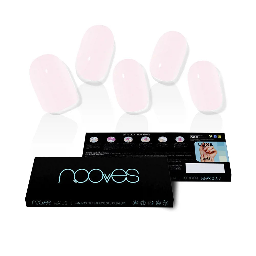 NOOVES-FILMES DE UNHAS DE GEL rosa pálido premium luxo sólido #rosa-DrShampoo - Perfumaria e Cosmética