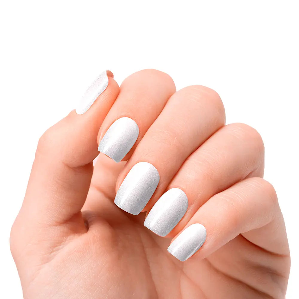 NOOVES-Folhas de unhas em gel Premium Perle GEL, luxo de pérola branca de gato, 20 unidades.-DrShampoo - Perfumaria e Cosmética