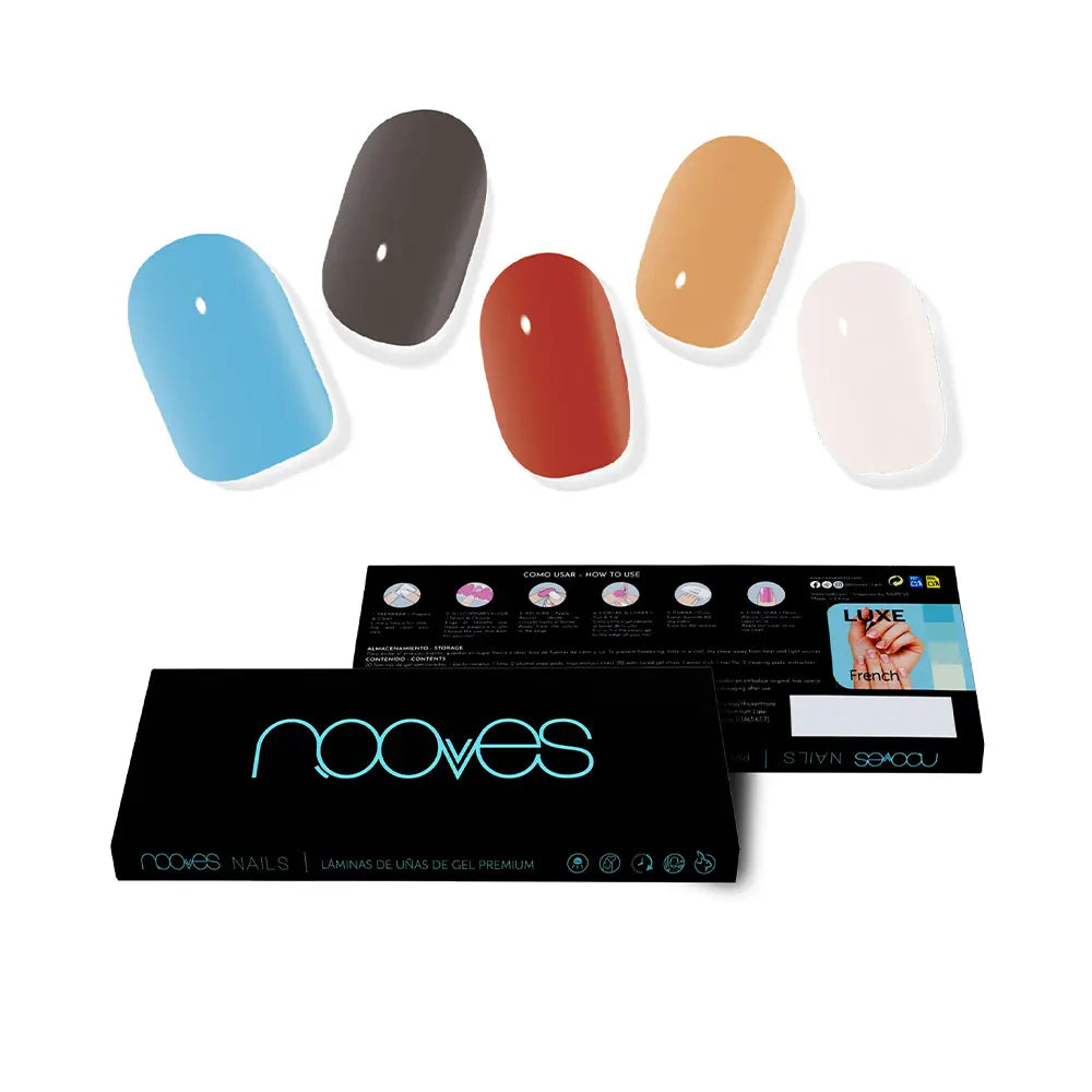 NOOVES-Folhas de unhas em gel Premium glam melody 20 unidades.-DrShampoo - Perfumaria e Cosmética