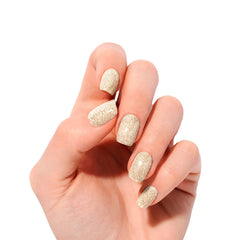 NOOVES-Folhas de unhas em gel dourado brilhante premium glam glitter, 20 unidades.-DrShampoo - Perfumaria e Cosmética