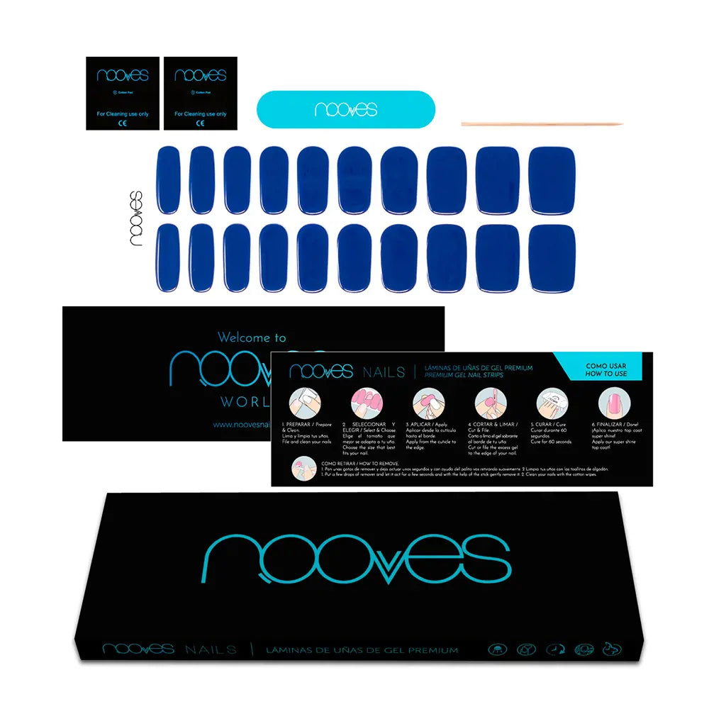 NOOVES-GEL NAIL FILM eaux profondes premium luxe #solid color-DrShampoo - Perfumaria e Cosmética