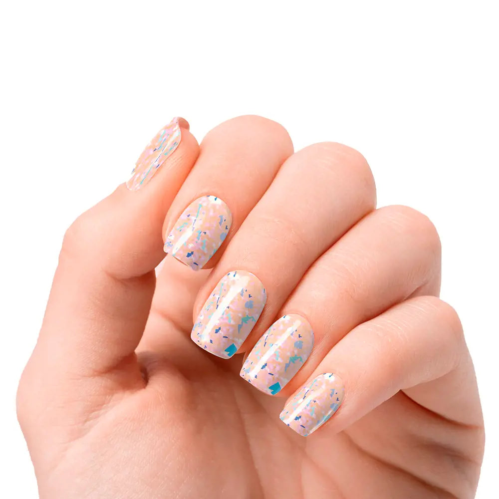 NOOVES-GEL NAIL FILM galettes pêssego premium luxo #metallic-DrShampoo - Perfumaria e Cosmética