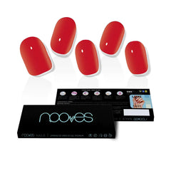 NOOVES-GEL NAIL FILM vermelho carmesim premium luxo sólido #vermelho-DrShampoo - Perfumaria e Cosmética