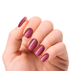 NOOVES-UNHAS DE GEL ruby claret premium #glam glitter-DrShampoo - Perfumaria e Cosmética