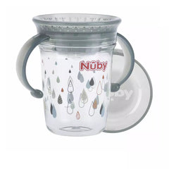 NÛBY-MAGIC MUG Tritan alças 6m cinza 240 ml-DrShampoo - Perfumaria e Cosmética