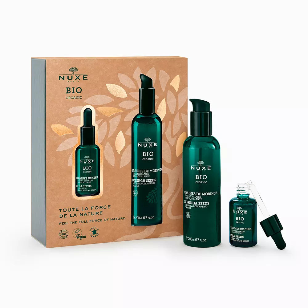 NUXE-BIO ORGANIC MORINGA GRAINS set EAU MICELLAIRE 2 pz Coffret-DrShampoo - Perfumaria e Cosmética