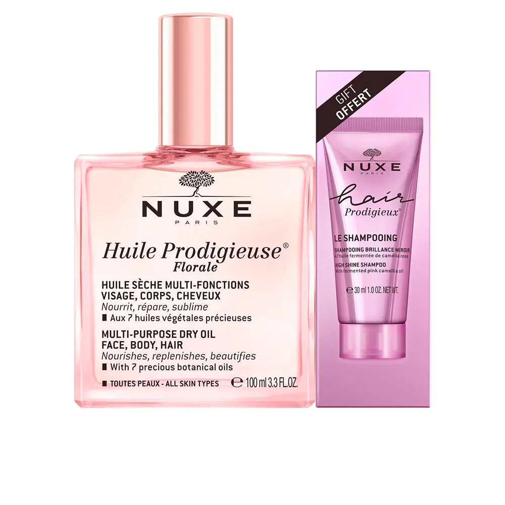 NUXE-CONJUNTO DE 2 PCS DE ÓLEO SECANTE FLORAL HUILE PRODIGIEUSE-DrShampoo - Perfumaria e Cosmética