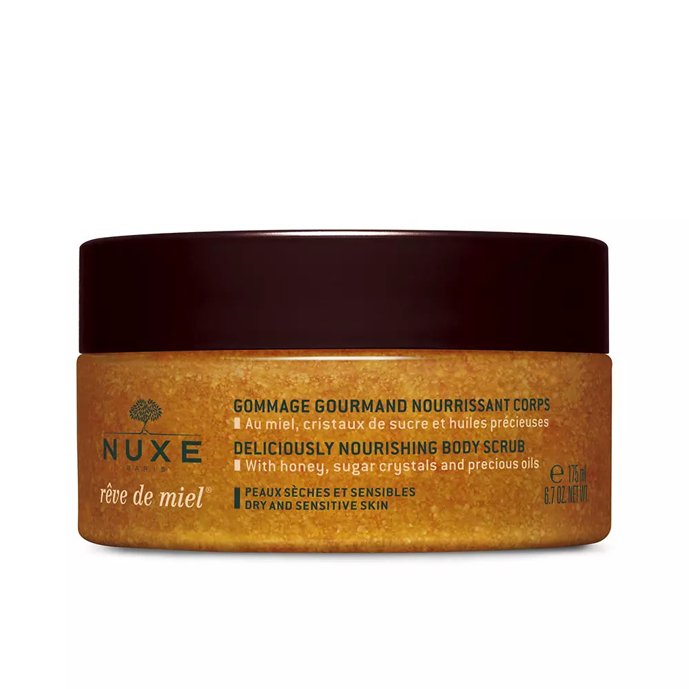 NUXE-RÊVE DE MIEL esfoliante corporal nutritivo gourmet 175 ml-DrShampoo - Perfumaria e Cosmética