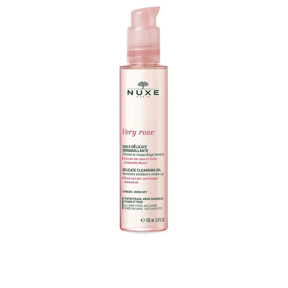 NUXE-VERY ROSE huile desmaquilhante delicado 150 ml-DrShampoo - Perfumaria e Cosmética