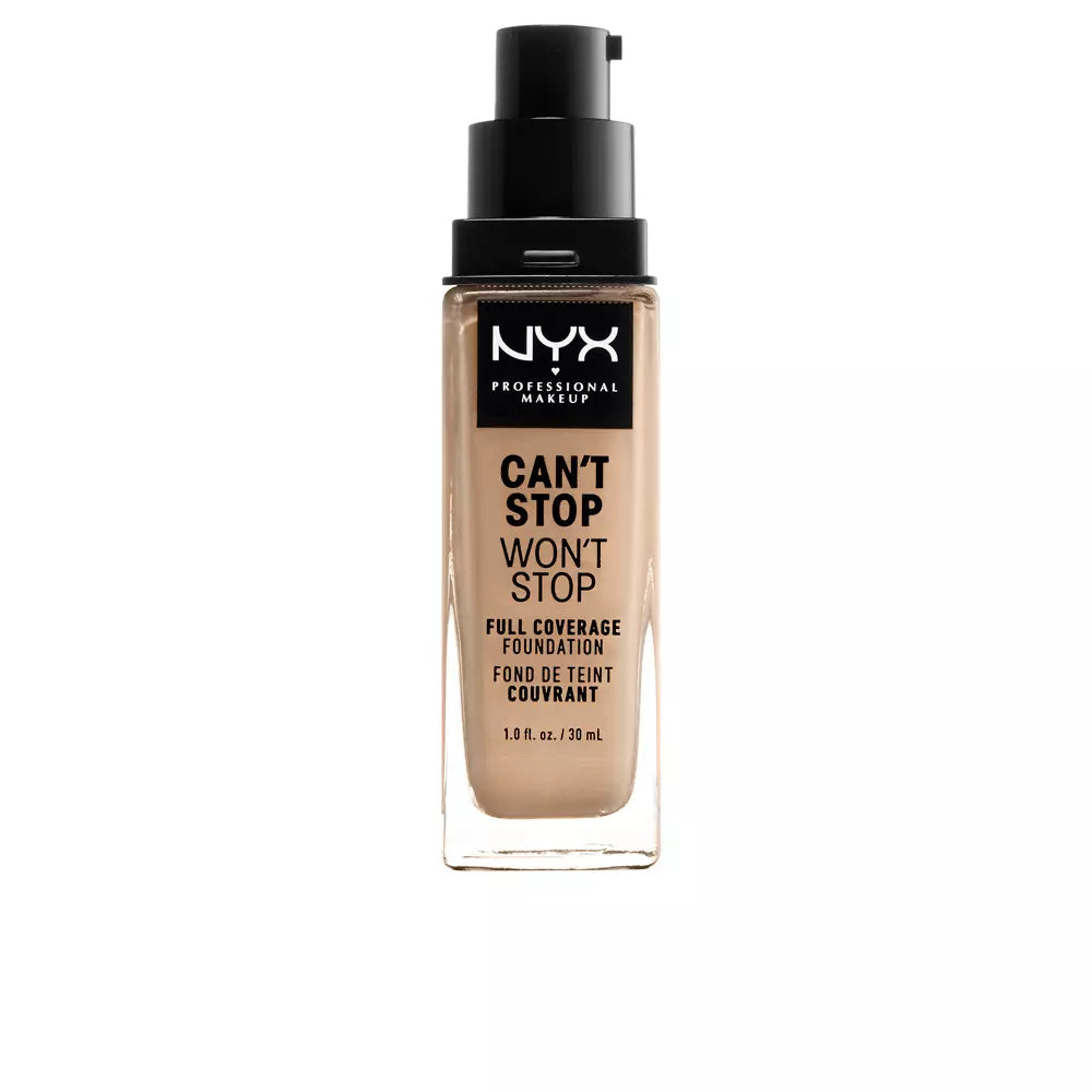 NYX-CAN T STOP WON T STOP base base buff de cobertura total 30 ml-DrShampoo - Perfumaria e Cosmética