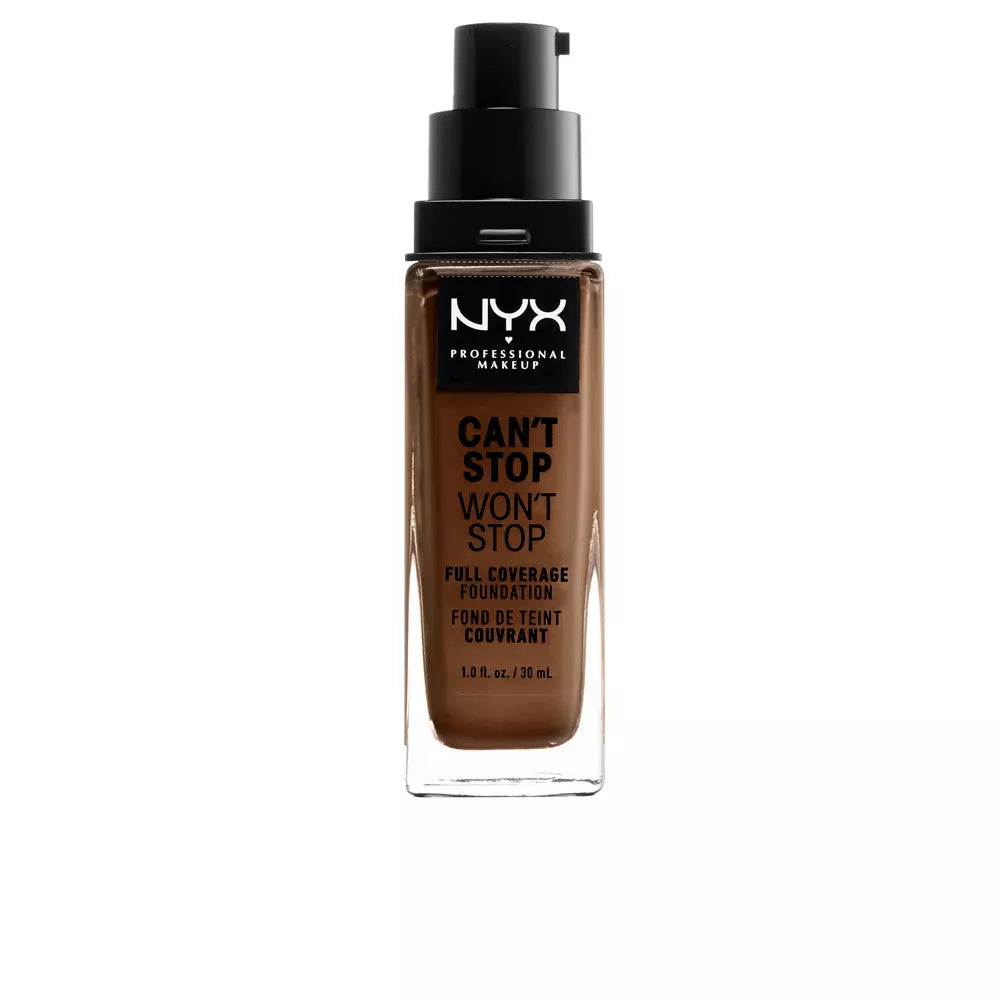 NYX-CAN T STOP WON T STOP base de cobertura total cacau 30 ml-DrShampoo - Perfumaria e Cosmética