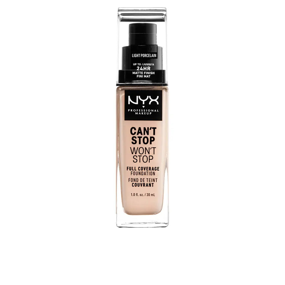NYX-CAN T STOP WON T STOP base de cobertura total light porcel-DrShampoo - Perfumaria e Cosmética