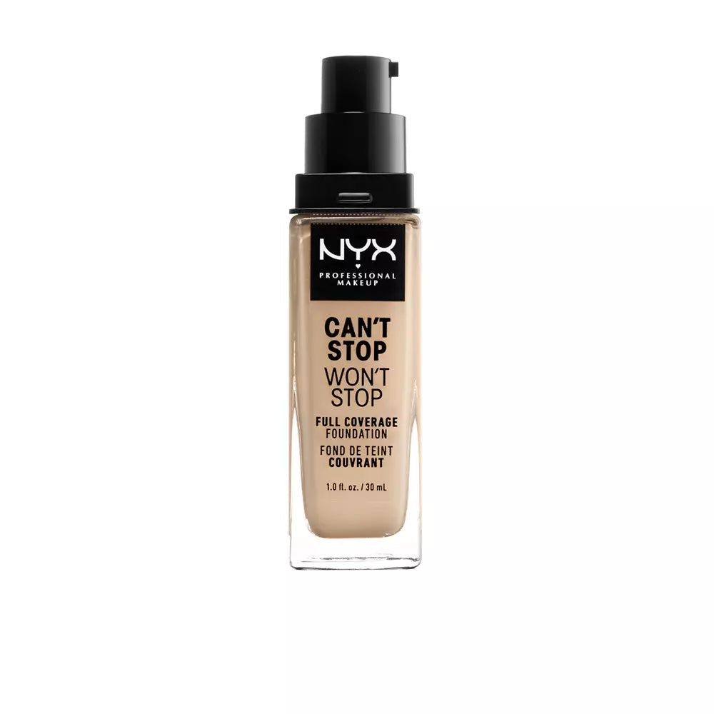 NYX-CAN T STOP WON T STOP base de cobertura total nude 30 ml-DrShampoo - Perfumaria e Cosmética