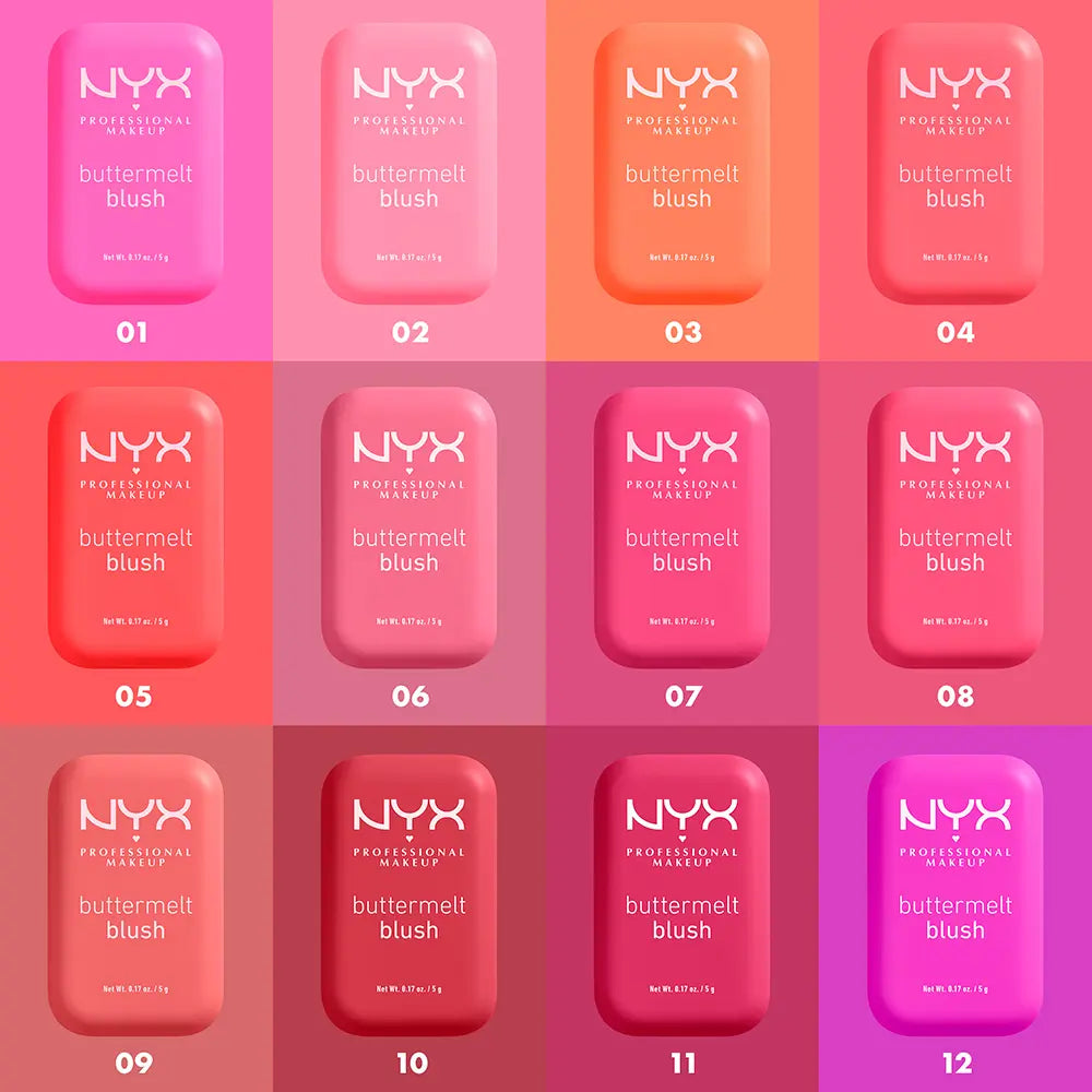 NYX PROFESSIONAL MAKE UP-BUTTERMELT BLUSH #01-My Butta Meio 5 gr-DrShampoo - Perfumaria e Cosmética