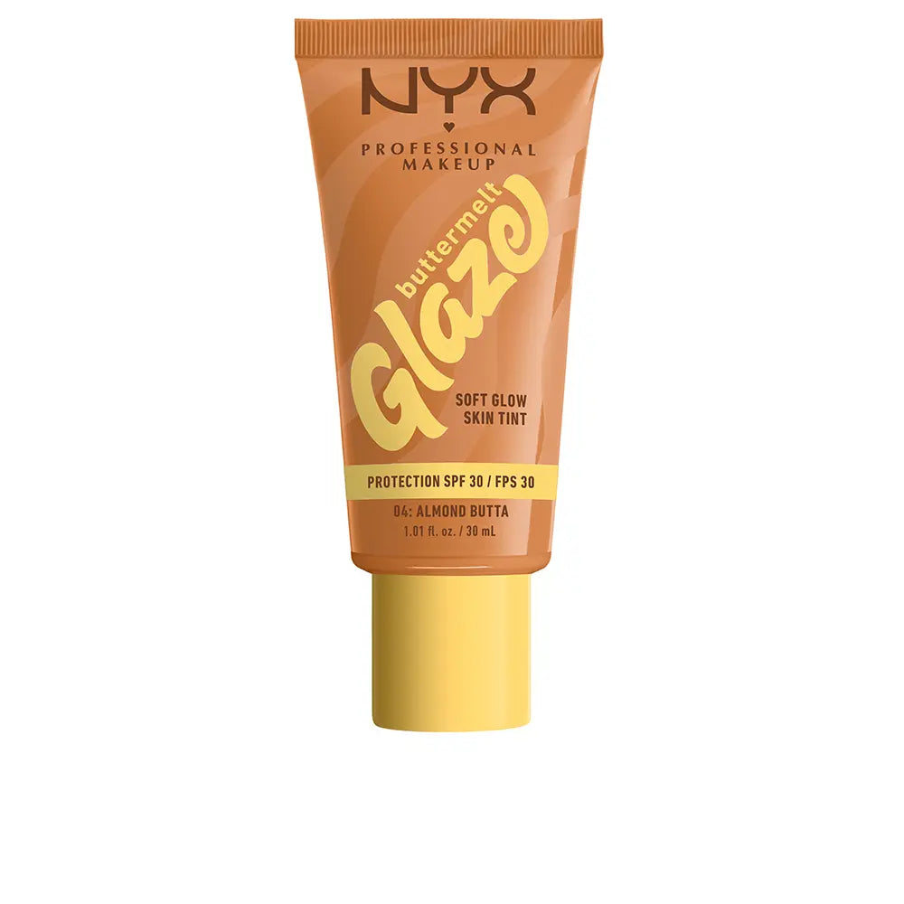 NYX PROFESSIONAL MAKE UP-BUTTERMELT GLAZE Protetor Solar Colorido + FPS 30 #04-Manteiga de Amêndoa 30 ml-DrShampoo - Perfumaria e Cosmética