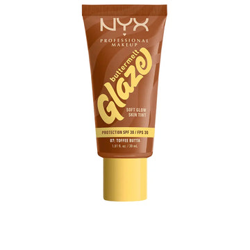 NYX PROFESSIONAL MAKE UP-BUTTERMELT GLAZE Protetor Solar Colorido + FPS 30 #07-Toffee Butter 30 ml-DrShampoo - Perfumaria e Cosmética Imagem principal do produto