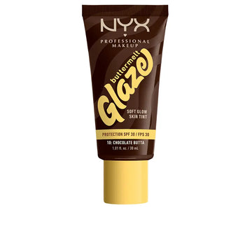 NYX PROFESSIONAL MAKE UP-BUTTERMELT GLAZE Protetor Solar Tint + FPS 30 #10 - Manteiga de Chocolate 30 ml-DrShampoo - Perfumaria e Cosmética Image principale du produit