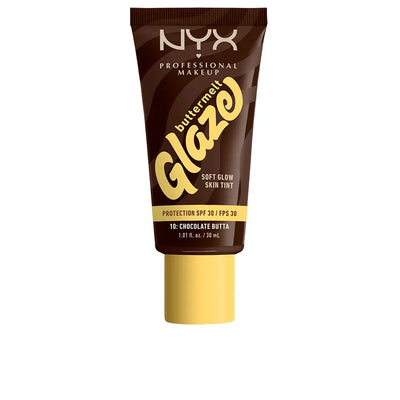 NYX PROFESSIONAL MAKE UP-BUTTERMELT GLAZE Protetor Solar Tint + FPS 30 #10 - Manteiga de Chocolate 30 ml-DrShampoo - Perfumaria e Cosmética