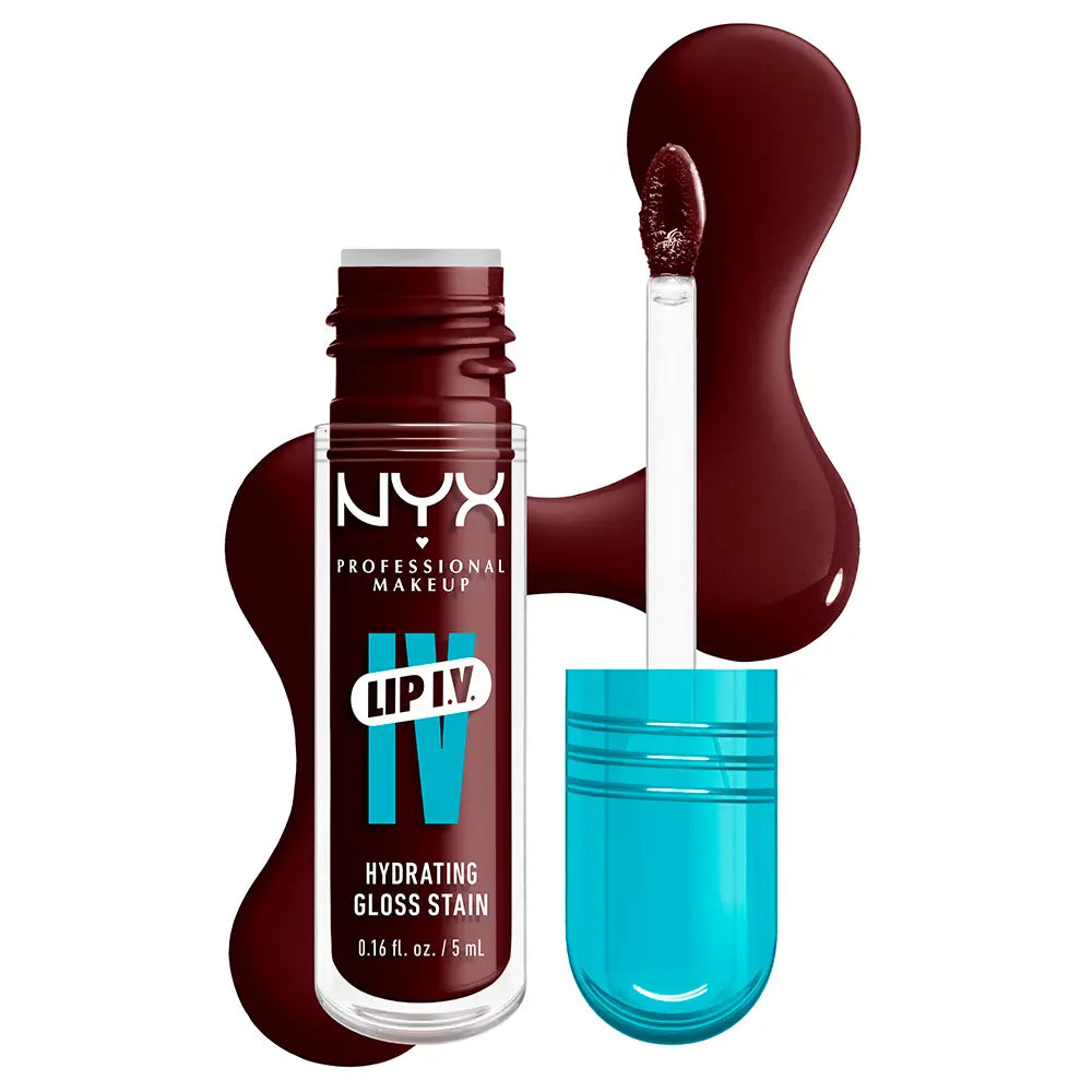 NYX PROFESSIONAL MAKE UP-Bálsamo labial LIP IV gloss 15 Água 39Bout Vinho 5ml-DrShampoo - Perfumaria e Cosmética