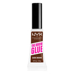 NYX PROFESSIONAL MAKE UP-COLA PARA SOBRANCELHAS gel para sobrancelhas castanho escuro 5 g-DrShampoo - Perfumaria e Cosmética