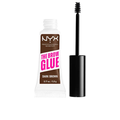 NYX PROFESSIONAL MAKE UP-COLA PARA SOBRANCELHAS gel para sobrancelhas castanho escuro 5 g-DrShampoo - Perfumaria e Cosmética