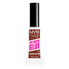 NYX PROFESSIONAL MAKE UP-COLA PARA SOBRANCELHAS gel para sobrancelhas castanho médio 5 gr.-DrShampoo - Perfumaria e Cosmética